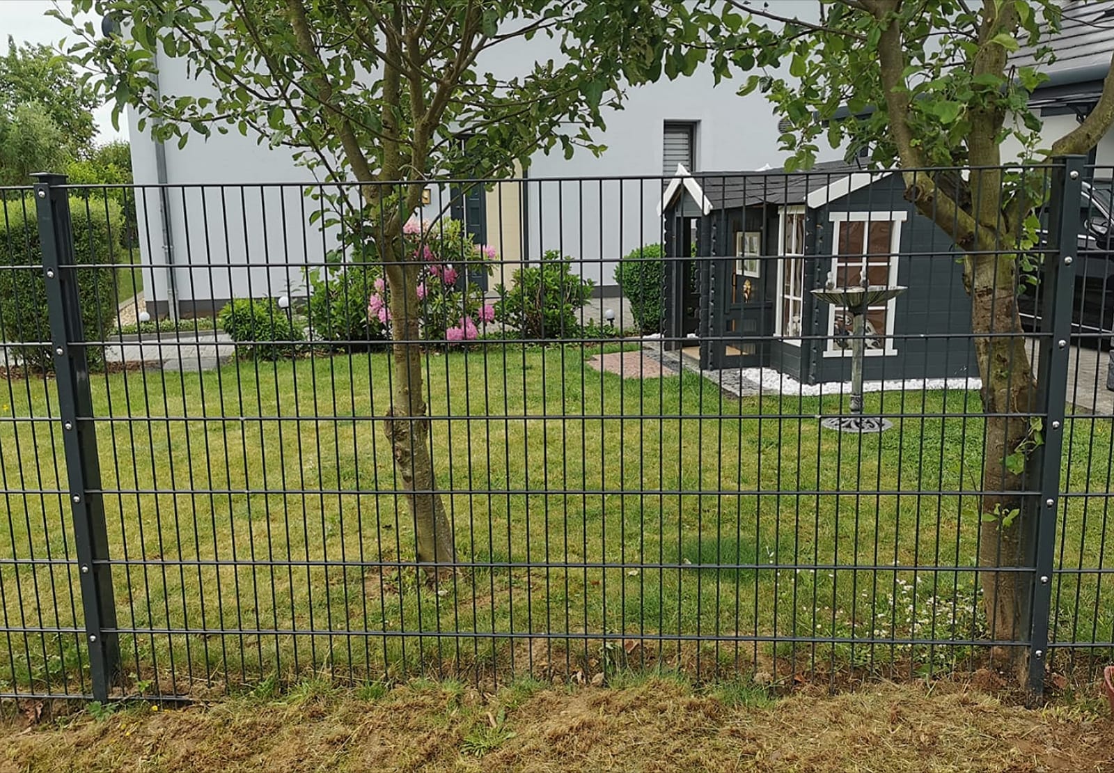 Doppelstabmattenzaun 8/6/8 , Breite 250 cm