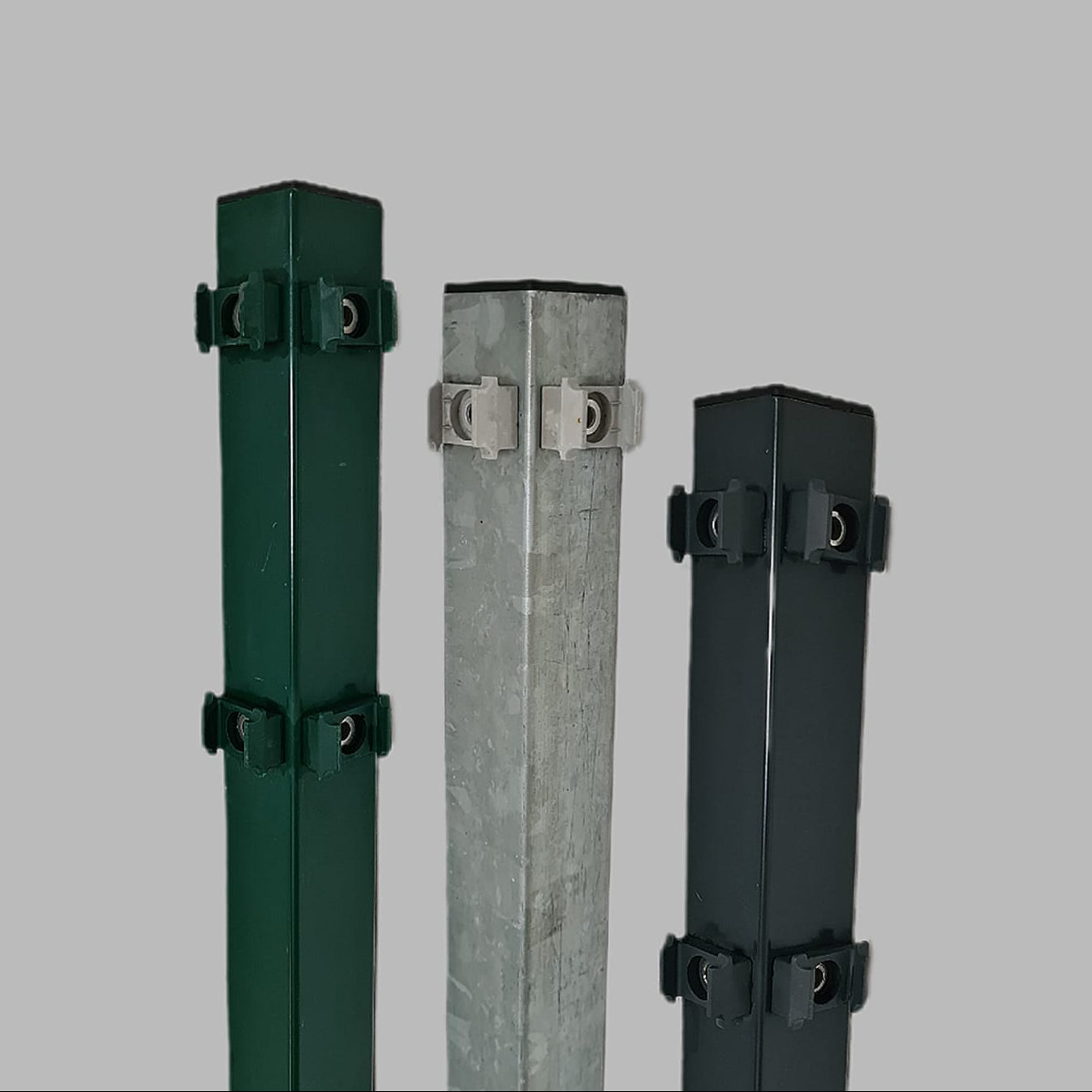 Eckpfosten Typ Multi , 60x40 mm inkl. Abdeckleiste und Abdeckkappe