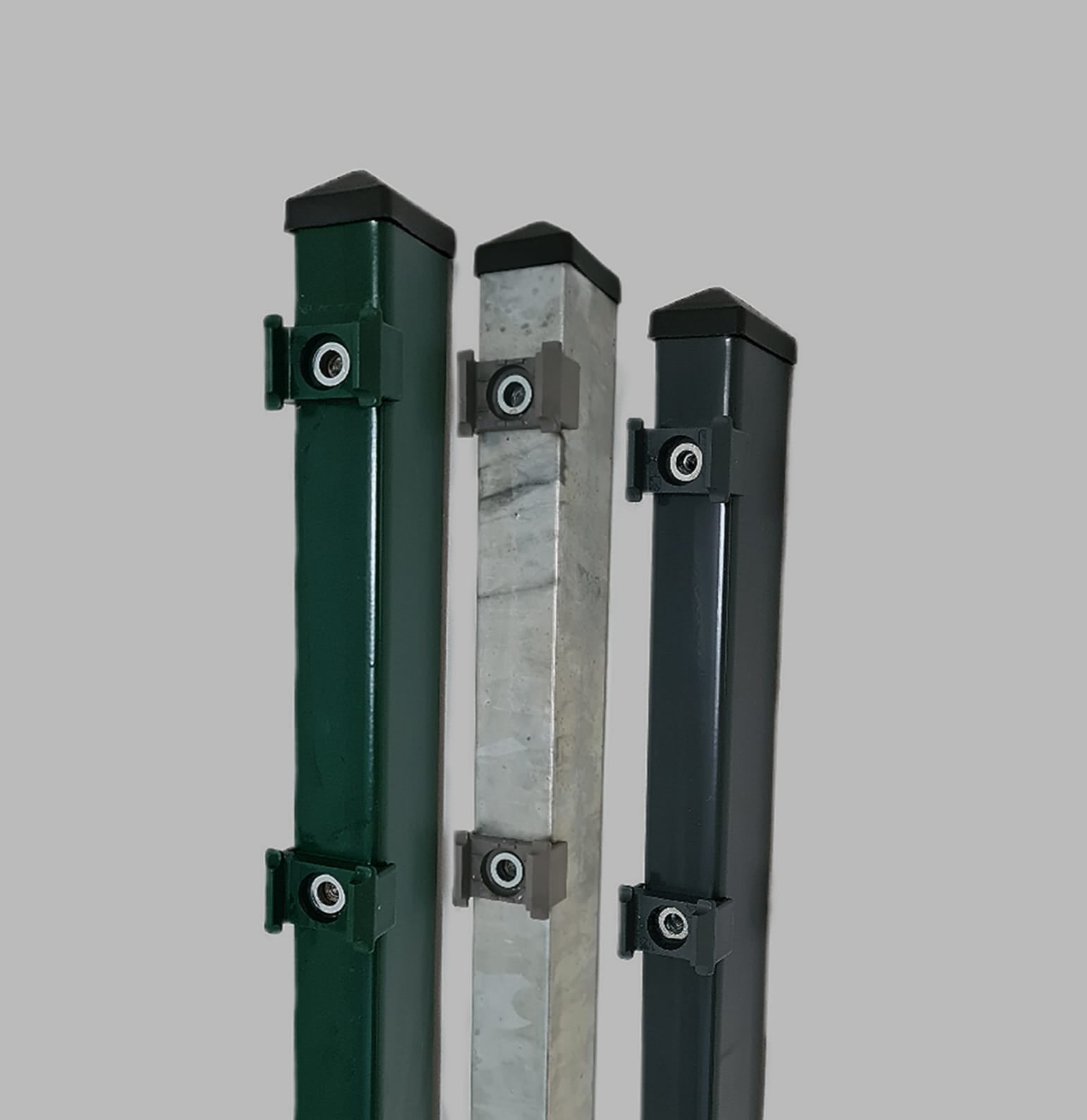 Zaunpfosten Typ Multi, 60x40 mm inkl. Kunststoffkappe